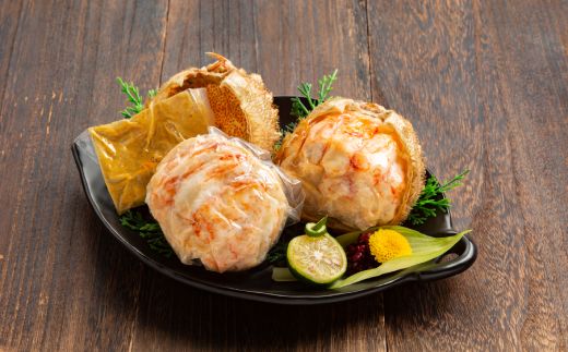 22-154 毛がに甲羅盛（2個）【殻剥き不要！毛ガニの美味しいところだけをイイとこどり】