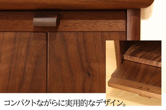 姫厨子ウォールナット (幅24×高さ29×奥行き19cm)  ＜あきた芸術村 森林工芸館＞ 仏壇 木製 ミニ 小型仏壇 シンプル ナチュラル インテリア おしゃれ 卓上 リビング|02_wrb-130101