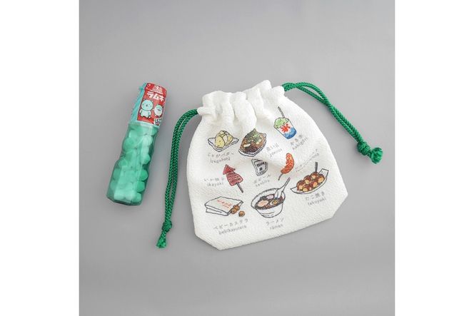 丹後ちりめん　にほんご巾着「yatai（屋台）」 サイズ：約13.5cm×17.5cm 選べる 種類 ふるさと納税 雑貨 巾着 丹後ちりめん 丹後 京都　DZ00029-03