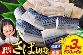 訳あり 骨取り トロ さば 切身 無添加 計3kg (500g×6p) 小分け 無塩[足利本店 宮城県 気仙沼市 20565813] さば 訳アリ 骨取 サバ 鯖 わけあり 鯖 トロサバ トロさば トロサバ