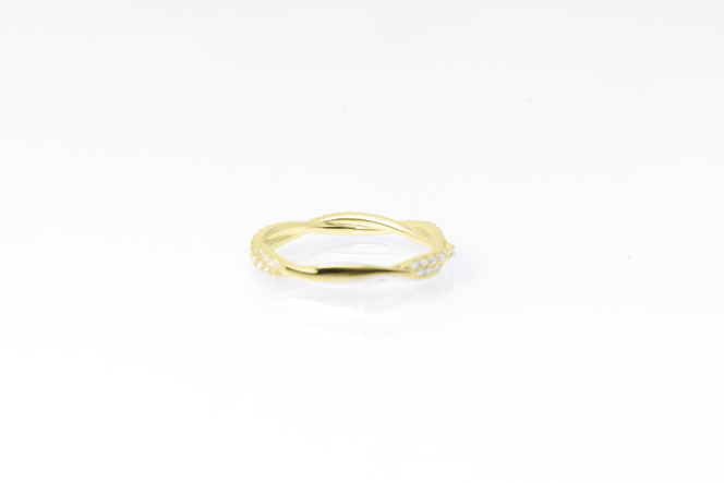 ダイヤモンド リング リップル 0.3ct K18 イエローゴールド 指輪 リング ジュエリー ダイヤ 18金 山梨 H-2630YG SWCI002-yg