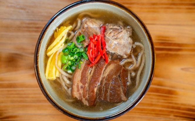 ミックスそば・軟骨ソーキそば 6食セット おきなわそば 沖縄そば ソーキそば 軟骨ソーキ お土産 取り寄せグルメ ギフト おすすめ 沖縄市 / にぃぶんじゃー・株式会社O.M.I[BCDW003]