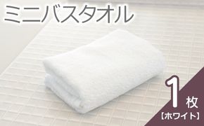 005A765 【お試し】ミニバスタオル 1枚（ホワイト）40cm×120cm 500匁 国内製造 泉州タオル フェイスタオル 以上 バスタオル 未満