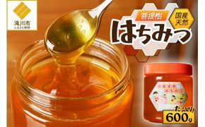 【北海道滝川産】高見養蜂場の純粋はちみつ(菩提樹、シナの木600g×1本)｜国産 日本製 天然 無添加 純粋 非加熱 生はちみつ ミツバチ ハニー 栄養 健康 美容 ビタミン ミネラル 抗生物質 プロポリス アミノ酸 濃厚 ギフト 贈答