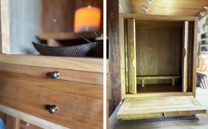 木製 小さなお仏壇 糸島市 / 工房はーべすと クラフト ハンドメイド[AYA079]