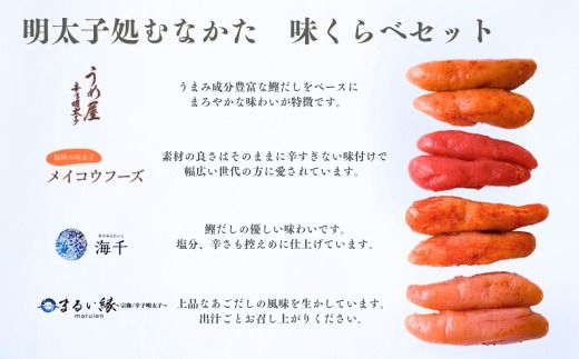 【道の駅むなかた】むなかた明太子味くらべ_HA1842