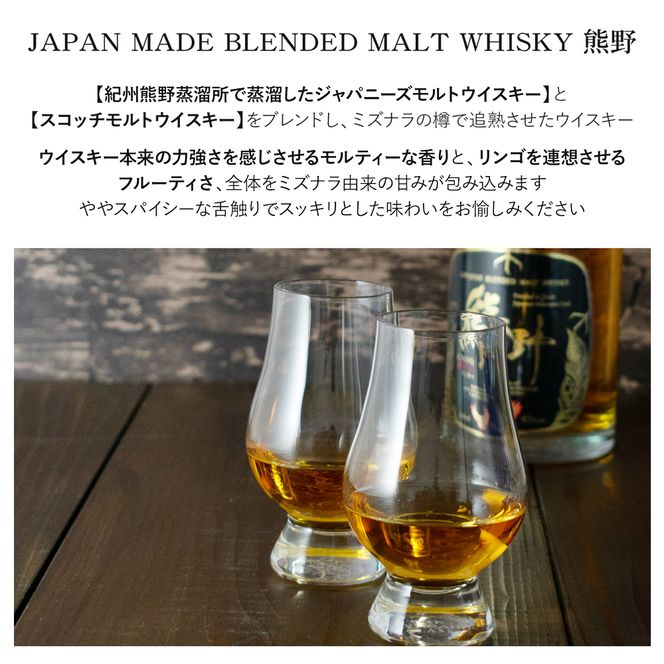 JAPAN MADE BLENDED MALT WHISKY 熊野 500ml×1本【prm020A】