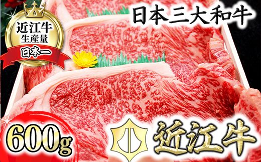 【4等級以上】近江牛サーロインステーキ【600ｇ（  200g×3枚入り）】【H013W】