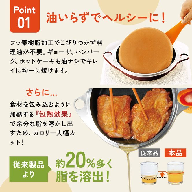 鍋 フライパン ガラス蓋付き [ ワイドオーブン S・L セット ] アサヒ軽金属