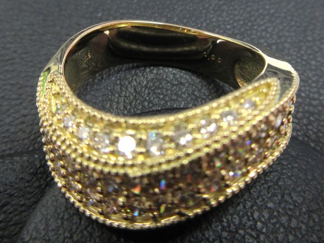 K18YG H&Cダイヤ1.00ct　リング SWCB007-yg