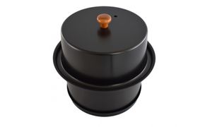 【グラファイトブラック】様々な熱源に対応可能なコンパクトアルミスモーカー 141305_CV05VC01