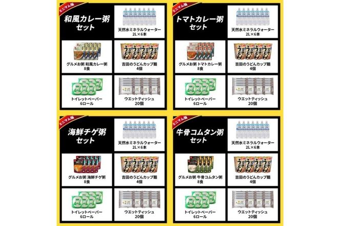 【選べるセット内容】 富士吉田の防災5点セット  ミネラルウォーター おかゆ うどんカップ麺 トイレットペーパー ウエットティッシュ 非常食 ローリングストック 防災用品 備蓄 山梨 富士吉田