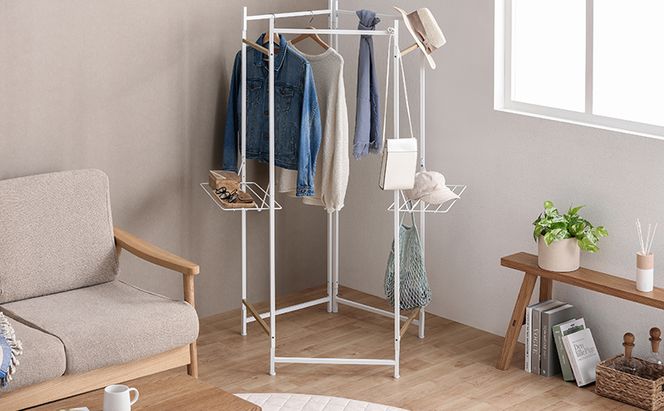 物干し 室内 折りたたみ 洗濯物干し 物干しスタンド OTM-250R ホワイト アイリスオーヤマ 大容量 おしゃれ コンパクト スリム 部屋干し 洗濯 折りたたみ物干し5連 