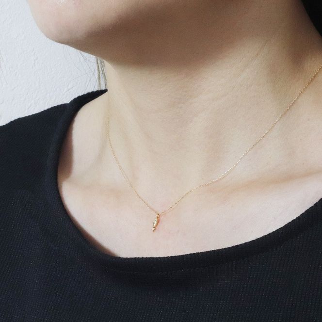 K18 0.04ct ダイヤモンドペンダント　BQ-166