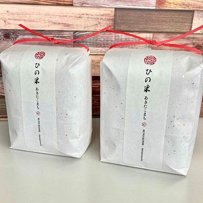 米 お米 《定期便》4kg×6ヶ月 秋田県産 あきたこまち 玄米 2kg×2袋 神宿る里の米「ひの米」（お米 小分け）