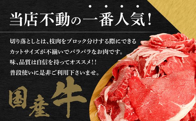 国産牛切落とし1ｋｇ（500ｇ×2）【牛肉 国産 お肉 神奈川県 小田原市 】 142069_AG026