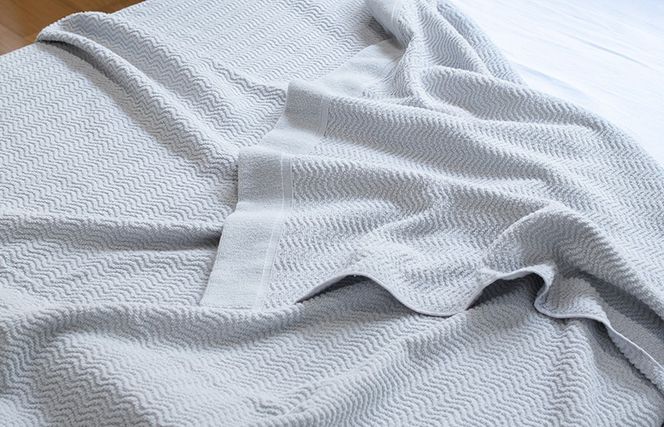 099H3668-1 【圧倒的企業努力】うとうとタオルケット（ライトグレー）【日本製 国産 快眠 快適 上質 寝具 一年中 オールシーズン】