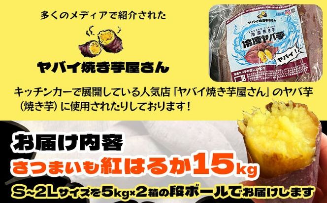 北海道 伊達 さつまいも 紅はるか 15kg 熟成 高糖度 サツマイモ 芋 甘い スイートヤバ芋 産地直送