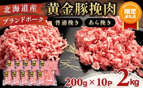 【ふるプレ限定品】【選べる種類&内容量&配送月】北海道 豚ひき肉 普通 or あら挽き 2kg・4.4kg・6kg 【55250534】| 伊達産 黄金豚 三元豚 ミンチ 挽肉 お肉 豚肉 小分け ハンバーグ 餃子 カレー 大矢 オオヤミート 冷凍 送料無料