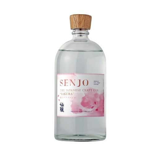 SENJO　クラフトジン　SAKURA　700ml（桜の葉から抽出した桜の香りのジン） | 高遠 桜の葉 ジン SENJO 桜 米由来 スピリッツ 伊那市 長野県 信州 【019-26】