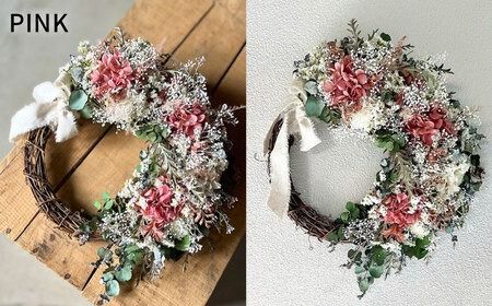 【 選べる 4タイプ 】 ハーフ リース 糸島 / tokohana [AOC019] ドライフラワー スワッグ 花 束 花材 リース 記念日 ギフト 植物