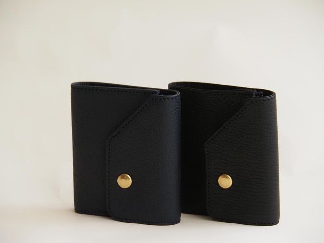 FACE-C　【数量限定】革のカシミヤ　国産野生鹿革を使用した三つ折り財布 ファッション 小物 コンパクト 軽量 しなやかなさ ヴィンテージ ソフトレザー コイン 