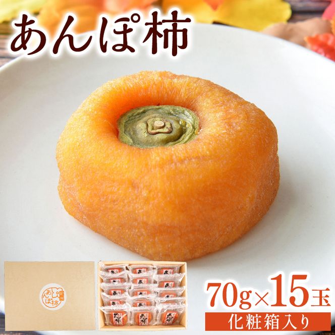 あんぽ柿 和歌山県産 70g×15玉 化粧箱入り / 柿 かき デザート おやつ 和菓子 菓子 お菓子 和歌山産 和歌山県産【kgr017】