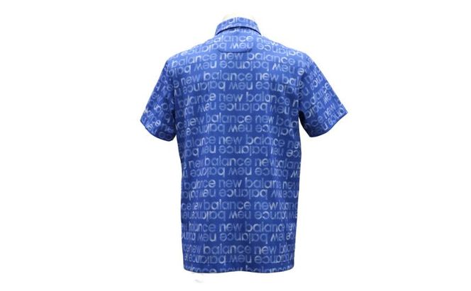 ニューバランスゴルフ ウェア 半袖 ポロシャツ メンズ 通気性 ブルー 012-6168007