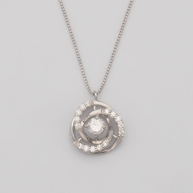 PT900/PT850 0.3ctUP ダイヤモンド ペンダントネックレス HH-019760 SWBT020-pt