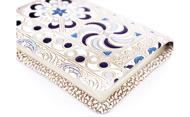 【文庫屋大関】箱まち小銭入れ　錦紗＜紫＞【皮革工芸品】 ファッション小物 財布 民芸品 