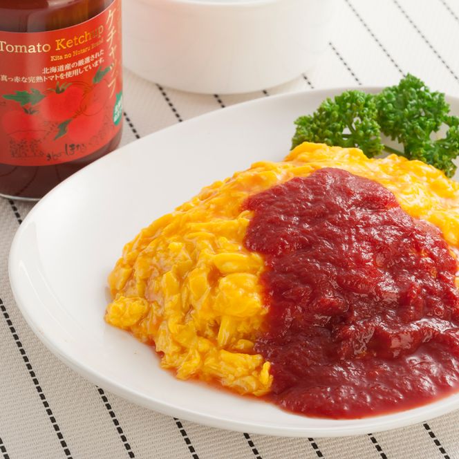 完熟トマトお試しセットC（ケチャップ1個・プレミアム缶3本）保存料 無添加 国産 北海道産 n-0064