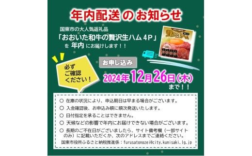 【年内配送】おおいた和牛の贅沢生ハム200g_1220R