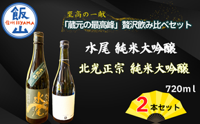 飯山杜氏(ｲｲﾔﾏﾄｳｼﾞ）の技光る　至高の一献「蔵元の最高峰」贅沢飲み比べ720mlセット(Bk-018)