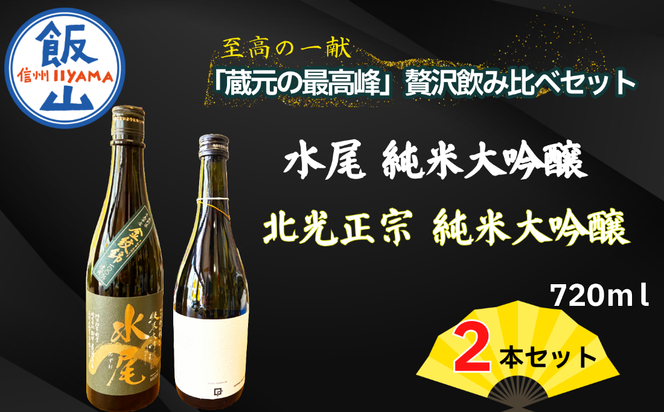 飯山杜氏(ｲｲﾔﾏﾄｳｼﾞ）の技光る　至高の一献「蔵元の最高峰」贅沢飲み比べ720mlセット(Bk-018)