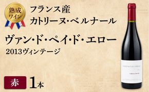【熟成ワイン】カトリーヌ・ベルナール：ヴァン・ド・ペイ・ド・エロー 2013ヴィンテージ（フランス産 赤ワイン）