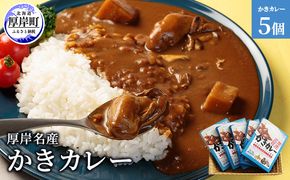 厚岸名産 かきカレー 5個  北海道 牡蠣 カキ かき カレー レトルトカレー レトルト食品 加工品 