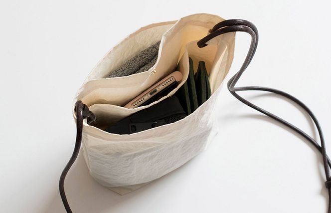 G2851 ミニショルダーバッグ KONBU(R)【アイボリー 撥水素材 ナイロン生地 日本製 軽量 ファッション】