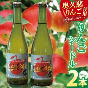 【藤田観光りんご園】りんごシードル 720ml×2本セット｜フジタアップルオーチャード 茨城県 大子町 奥久慈 林檎 果実 果汁 大吟醸 お酒 アルコール(BJ005)