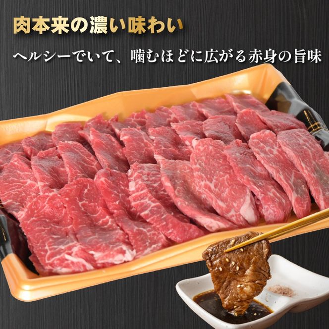【店舗特売品】黒毛和牛赤身焼肉用 500g（黒毛和牛 赤身 赤身肉 モモ 焼肉 BBQ 宮崎県）