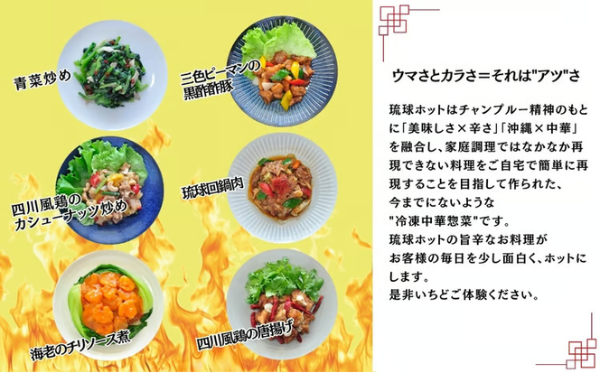 普龍通冷凍本格旨辛中華料理（琉球ホット：冷凍品）6個入り