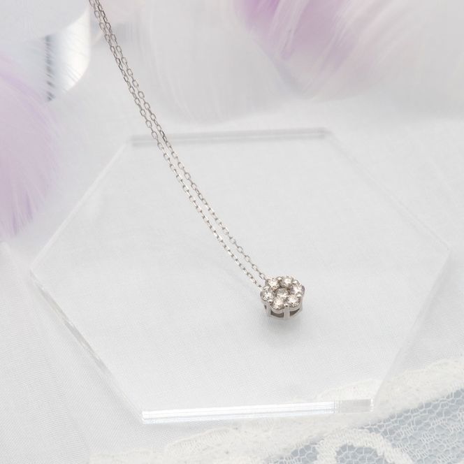 PT900/PT850 0.30ct ダイヤモンド ペンダントネックレス　HH-019716 SWBT004-PT