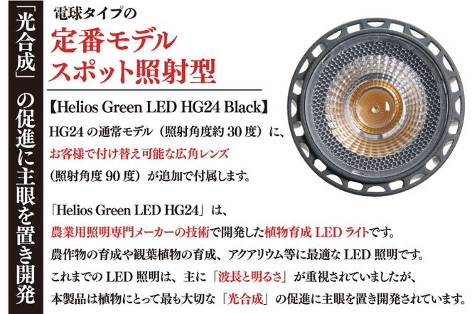 BN037　植物育成ライト「ヘリオスグリーンLED（ブラック）」