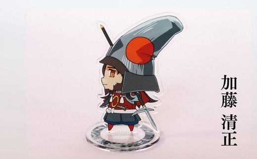 Z-15a 【アクリルスタンド】賤ヶ岳の戦い（福島正則　柴田勝家　加藤清正） 豆本おまけ付