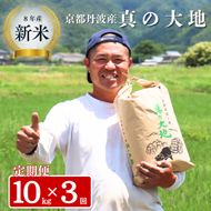 定期便 令和8年産 京都丹波産 コシヒカリ 10kg　3回 京都 お米 米 令和8年 10キロ 新米 新米26