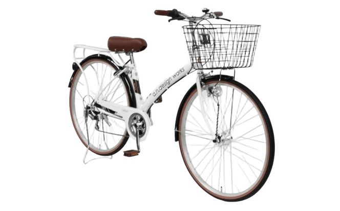 099X361-1 a.n.designworks/ STYLE KIX CITY276 ホワイト【27型 自転車 完成品 組み立て不要 アウトドア サイクリング じてんしゃ 通勤 通学 新生活】