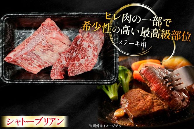 牛肉 宮崎牛 希少部位 シャトーブリアン 2枚 計300g [ローカルブランディング 宮崎県 日向市 452061396] 冷凍 黒毛和牛 黒毛 A4 A5 国産 ステーキ