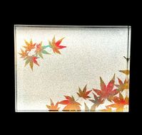 すし下駄 紅葉 梨地ホワイト ［NF292］ 303446_CU90113