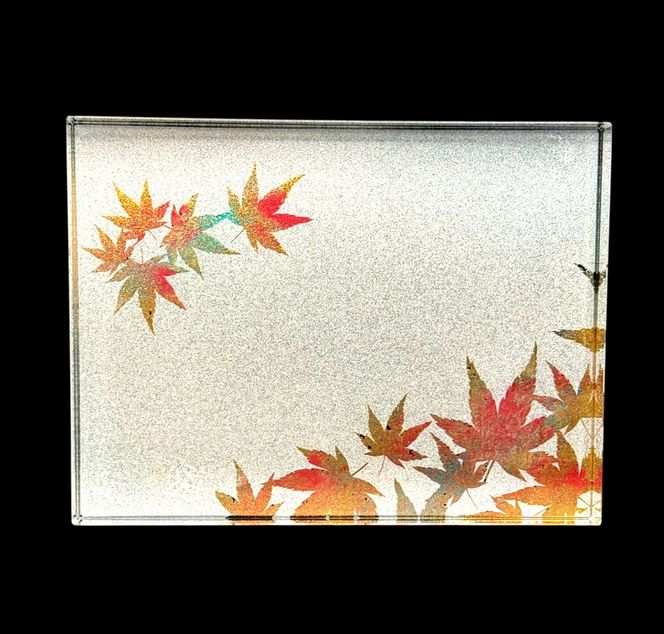 すし下駄 紅葉 梨地ホワイト ［NF292］ 303446_CU90113