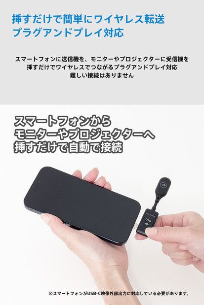 ベッドルームプロジェクターNX1　ブラック ワイヤレスアダプター（USB-C）セット 141305_KE30