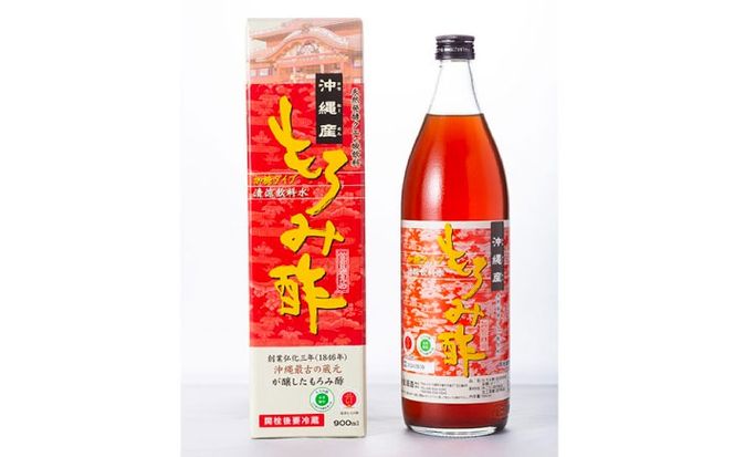 【全3回定期便】天然発酵クエン酸飲料 もろみ酢 900ml (黒糖入り) 黒糖 健康飲料 健康食品 クエン酸 国産 沖縄市 / 新里酒造株式会社[BCAS018]